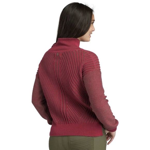 prAna Maroon Red Sentiment Turtleneck Sweater Size S - Picture 3 of 12